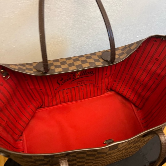 Louis Vuitton Brown Checkered Tote Bag - Picture 10 of 16